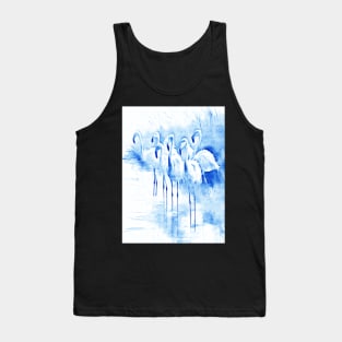 blue flamingos Tank Top